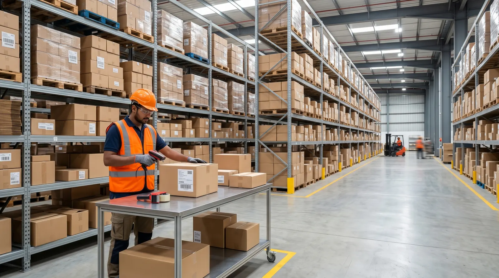Warehouse team preparing appointment deliveries for Amazon, Flipkart, and Reliance