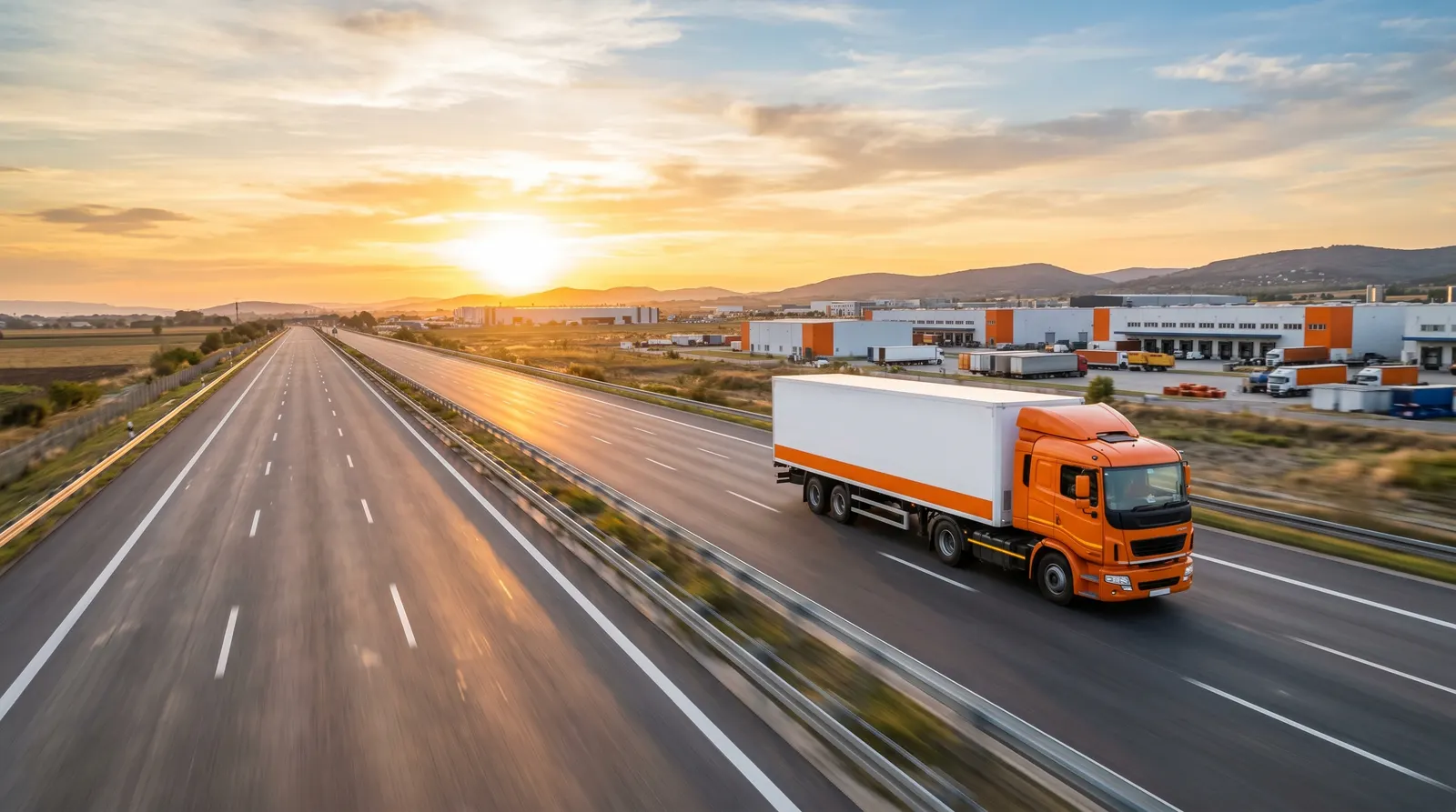 Shree Krishna Logistic cargo truck on a highway delivering goods across India